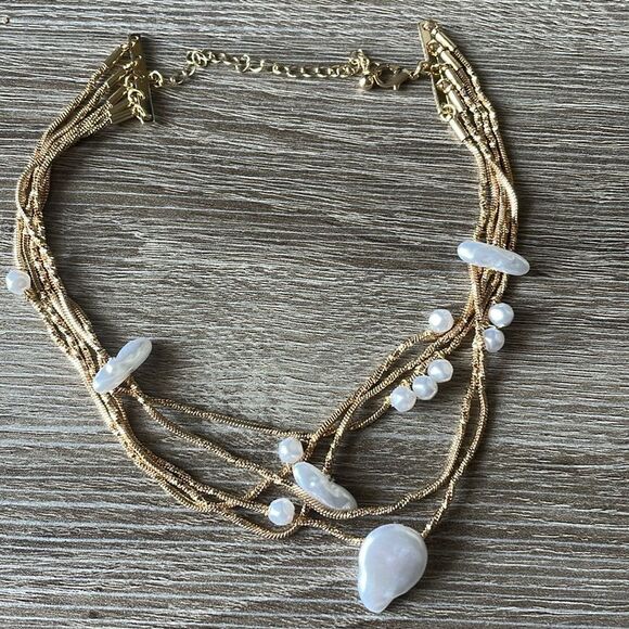 Vintage style pearl necklace N257 - Picture 2 of 3